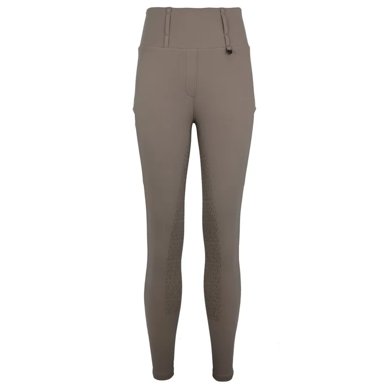 Woof Wear All Season Full Grip Ladies Riding Tights - Stone-2