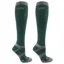 Woof Wear Bamboo Long Riding Socks 2 Pack - British Racing Green/Grey