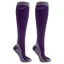 Woof Wear Competition Riding Socks 2 Pack - Damson/Grey