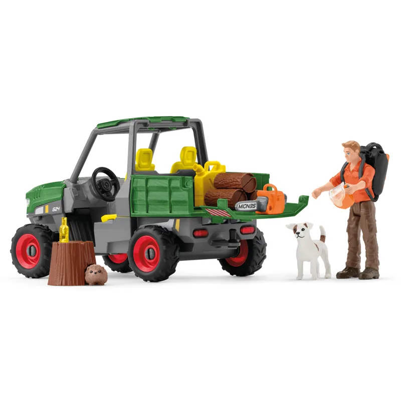 Schleich Working In The Forest Toy Set-1