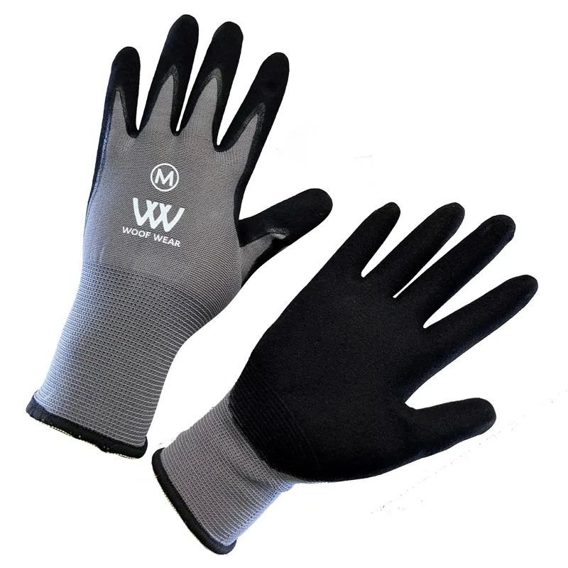 Woof Wear Summer Yard Gloves - Black/Grey