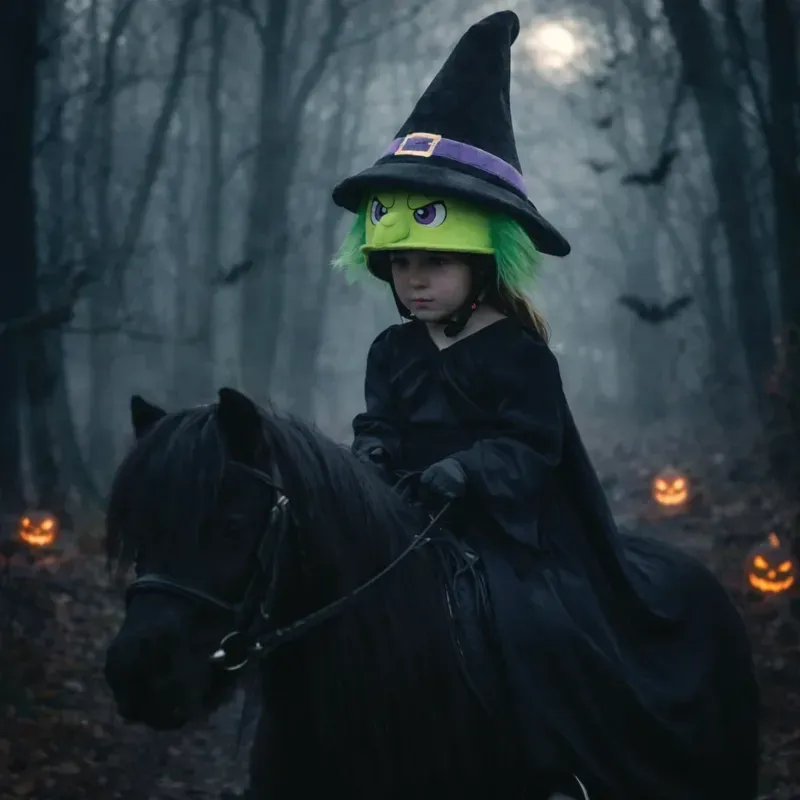 Equetech Halloween Hat Silk - Witchy Wander-2