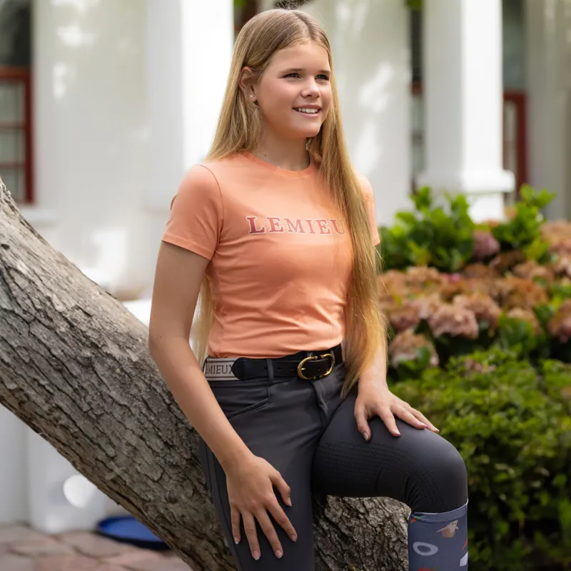 LeMieux Young Rider Arianna Junior T-Shirt - Sherbet-3