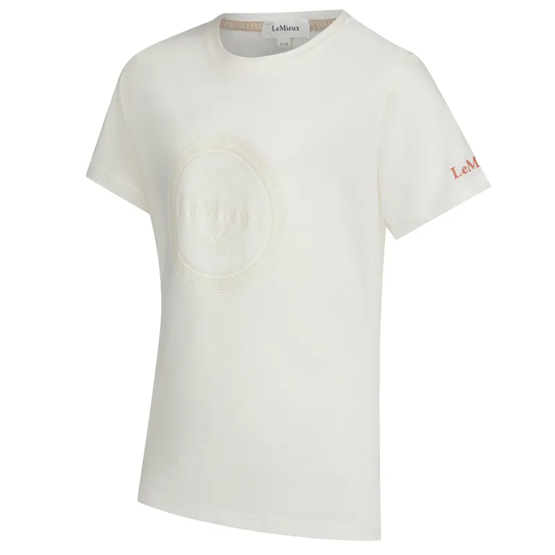 LeMieux Young Rider Arianna Junior T-Shirt - Ecru-1