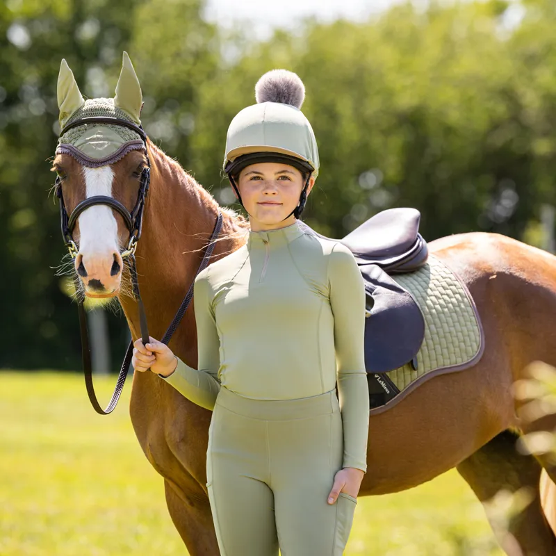 LeMieux Young Rider Junior Base Layer - Fern-3