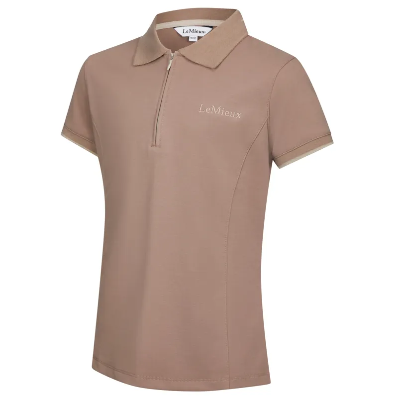 LeMieux Young Rider Junior Polo Shirt - Mink-1
