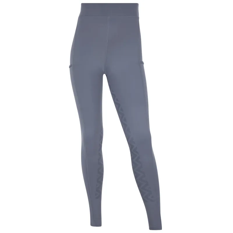 LeMieux Young Rider Full Grip Junior Pull On Riding Tights - Jay Blue-1