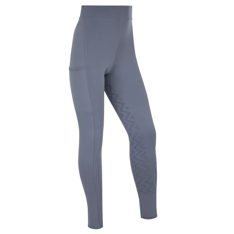 LeMieux Young Rider Full Grip Junior Pull On Riding Tights - Jay Blue