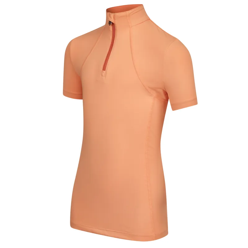LeMieux Young Rider Short Sleeve Junior Base Layer - Sherbet-1