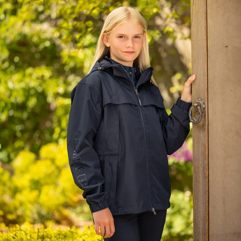 LeMieux Young Rider Dolcie Junior Waterproof Jacket - Navy-3