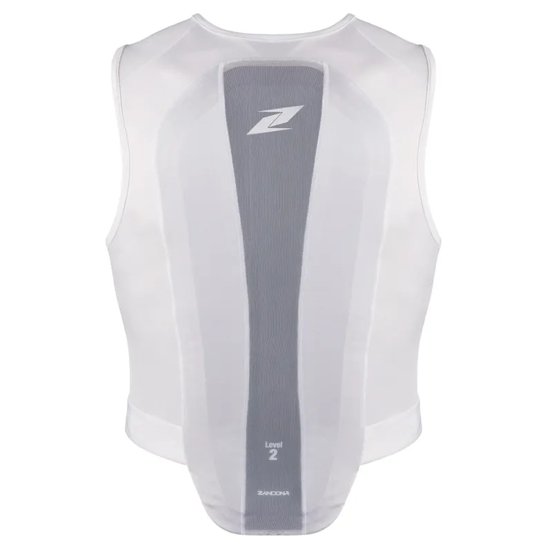Zandona Competition Vest Adults Back Protector - White-1